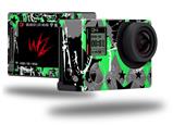 SceneKid Green - Decal Style Skin fits GoPro Hero 4 Silver Camera (GOPRO SOLD SEPARATELY)