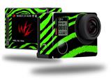 Zebra Green - Decal Style Skin fits GoPro Hero 4 Silver Camera (GOPRO SOLD SEPARATELY)
