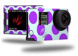 Kearas Polka Dots Purple And Blue - Decal Style Skin fits GoPro Hero 4 Silver Camera (GOPRO SOLD SEPARATELY)