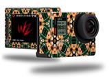 Floral Pattern Orange - Decal Style Skin fits GoPro Hero 4 Silver Camera (GOPRO SOLD SEPARATELY)