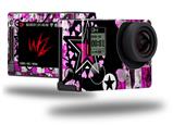 Pink Star Splatter - Decal Style Skin fits GoPro Hero 4 Silver Camera (GOPRO SOLD SEPARATELY)