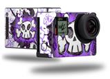 Cartoon Skull Purple - Decal Style Skin fits GoPro Hero 4 Black Camera (GOPRO SOLD SEPARATELY)