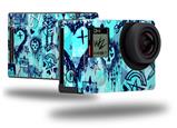 Scene Kid Sketches Blue - Decal Style Skin fits GoPro Hero 4 Black Camera (GOPRO SOLD SEPARATELY)