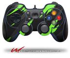 Jagged Camo Neon Green - Decal Style Skin fits Logitech F310 Gamepad Controller (CONTROLLER SOLD SEPARATELY)