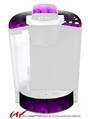 Decal Style Vinyl Skin compatible with Keurig K40 Elite Coffee Makers Fire Flames Purple (KEURIG NOT INCLUDED)