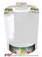 Decal Style Vinyl Skin compatible with Keurig K40 Elite Coffee Makers Beach Flowers 02 White (KEURIG NOT INCLUDED)