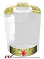 Decal Style Vinyl Skin compatible with Keurig K40 Elite Coffee Makers Beach Flowers Sage Green (KEURIG NOT INCLUDED)