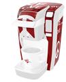 Decal Style Vinyl Skin compatible with Keurig K10 / K15 Mini Plus Coffee Makers Love and Peace Red (KEURIG NOT INCLUDED)