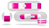Decal Style Wrap Skin fits Beats Pill Plus Psycho Stripes Hot Pink and White (BEATS PILL NOT INCLUDED)