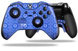 Gothic Punk Pattern Blue - Decal Style Skin fits Microsoft XBOX One ELITE Wireless Controller