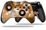 Bokeh Squared Orange - Decal Style Skin fits Microsoft XBOX One ELITE Wireless Controller