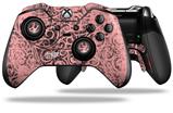 Folder Doodles Pink - Decal Style Skin fits Microsoft XBOX One ELITE Wireless Controller