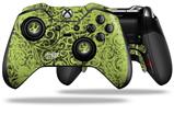 Folder Doodles Sage Green - Decal Style Skin fits Microsoft XBOX One ELITE Wireless Controller