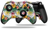 Beach Flowers 02 White - Decal Style Skin fits Microsoft XBOX One ELITE Wireless Controller