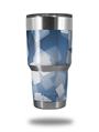Skin Decal Wrap for Yeti Tumbler Rambler 30 oz Bokeh Squared Blue (TUMBLER NOT INCLUDED)