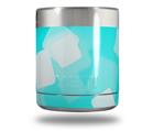 Skin Decal Wrap for Yeti Rambler Lowball - Bokeh Squared Neon Teal