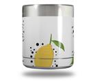 Skin Decal Wrap for Yeti Rambler Lowball - Lemon Black and White