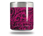Skin Decal Wrap for Yeti Rambler Lowball - Folder Doodles Fuchsia