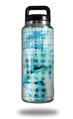 WraptorSkinz Skin Decal Wrap for Yeti Rambler Bottle 36oz Electro Graffiti Blue  (YETI NOT INCLUDED)