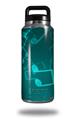 WraptorSkinz Skin Decal Wrap for Yeti Rambler Bottle 36oz Bokeh Music Neon Teal  (YETI NOT INCLUDED)