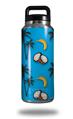 WraptorSkinz Skin Decal Wrap for Yeti Rambler Bottle 36oz Coconuts Palm Trees and Bananas Blue Medium (YETI NOT INCLUDED)