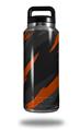 Skin Decal Wrap for Yeti Rambler Bottle 36oz Jagged Camo Burnt Orange (YETI NOT INCLUDED)