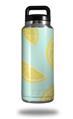 Skin Decal Wrap compatible with Yeti Rambler Bottle 36oz Lemons Blue (YETI NOT INCLUDED)