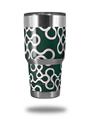 WraptorSkinz Skin Wrap compatible with RTIC 30oz ORIGINAL 2017 AND OLDER Tumblers Locknodes 03 Hunter Green (TUMBLER NOT INCLUDED)
