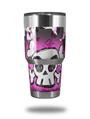 WraptorSkinz Skin Wrap compatible with RTIC 30oz ORIGINAL 2017 AND OLDER Tumblers Cartoon Skull Pink (TUMBLER NOT INCLUDED)