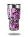 WraptorSkinz Skin Wrap compatible with RTIC 30oz ORIGINAL 2017 AND OLDER Tumblers Scene Kid Sketches Pink (TUMBLER NOT INCLUDED)