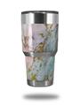 WraptorSkinz Skin Wrap compatible with RTIC 30oz ORIGINAL 2017 AND OLDER Tumblers Cotton Candy Gilded Marble (TUMBLER NOT INCLUDED)