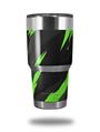 WraptorSkinz Skin Wrap compatible with RTIC 30oz ORIGINAL 2017 AND OLDER Tumblers Jagged Camo Neon Green (TUMBLER NOT INCLUDED)