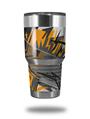 WraptorSkinz Skin Wrap compatible with RTIC 30oz ORIGINAL 2017 AND OLDER Tumblers Baja 0032 Orange (TUMBLER NOT INCLUDED)