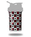 Decal Style Skin Wrap works with Blender Bottle 22oz ProStak Hearts and Stars Red (BOTTLE NOT INCLUDED)