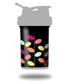 Decal Style Skin Wrap works with Blender Bottle 22oz ProStak Plain Leaves On Black (BOTTLE NOT INCLUDED)