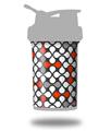 Decal Style Skin Wrap works with Blender Bottle 22oz ProStak Locknodes 05 Red (BOTTLE NOT INCLUDED)