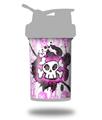 Decal Style Skin Wrap works with Blender Bottle 22oz ProStak Cartoon Skull Pink (BOTTLE NOT INCLUDED)