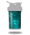 Decal Style Skin Wrap works with Blender Bottle 22oz ProStak Bokeh Music Neon Teal (BOTTLE NOT INCLUDED)