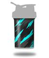 Decal Style Skin Wrap works with Blender Bottle 22oz ProStak Jagged Camo Neon Teal (BOTTLE NOT INCLUDED)