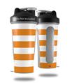 Decal Style Skin Wrap works with Blender Bottle 28oz Psycho Stripes Orange and White (BOTTLE NOT INCLUDED)