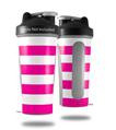 Decal Style Skin Wrap works with Blender Bottle 28oz Psycho Stripes Hot Pink and White (BOTTLE NOT INCLUDED)