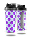Decal Style Skin Wrap works with Blender Bottle 28oz Kearas Polka Dots Purple And Blue (BOTTLE NOT INCLUDED)