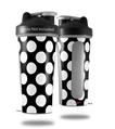 Decal Style Skin Wrap works with Blender Bottle 28oz Kearas Polka Dots White On Black (BOTTLE NOT INCLUDED)