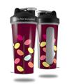 Decal Style Skin Wrap works with Blender Bottle 28oz Plain Leaves On Burgundy (BOTTLE NOT INCLUDED)