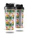Decal Style Skin Wrap works with Blender Bottle 28oz Beach Flowers 02 White (BOTTLE NOT INCLUDED)