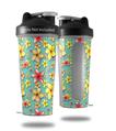 Decal Style Skin Wrap works with Blender Bottle 28oz Beach Flowers Seafoam Green (BOTTLE NOT INCLUDED)