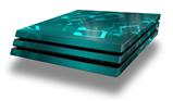 Vinyl Decal Skin Wrap compatible with Sony PlayStation 4 Pro Console Bokeh Music Neon Teal (PS4 NOT INCLUDED)
