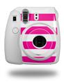 WraptorSkinz Skin Decal Wrap compatible with Fujifilm Mini 8 Camera Psycho Stripes Hot Pink and White (CAMERA NOT INCLUDED)