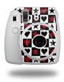 WraptorSkinz Skin Decal Wrap compatible with Fujifilm Mini 8 Camera Hearts and Stars Red (CAMERA NOT INCLUDED)