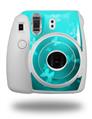 WraptorSkinz Skin Decal Wrap compatible with Fujifilm Mini 8 Camera Bokeh Butterflies Neon Teal (CAMERA NOT INCLUDED)